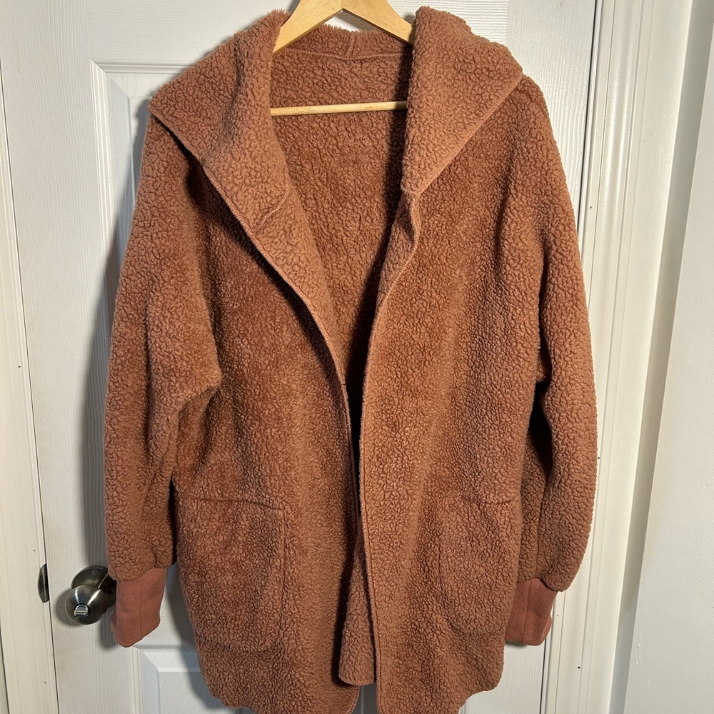 Cozy Brown Sherpa Jacket